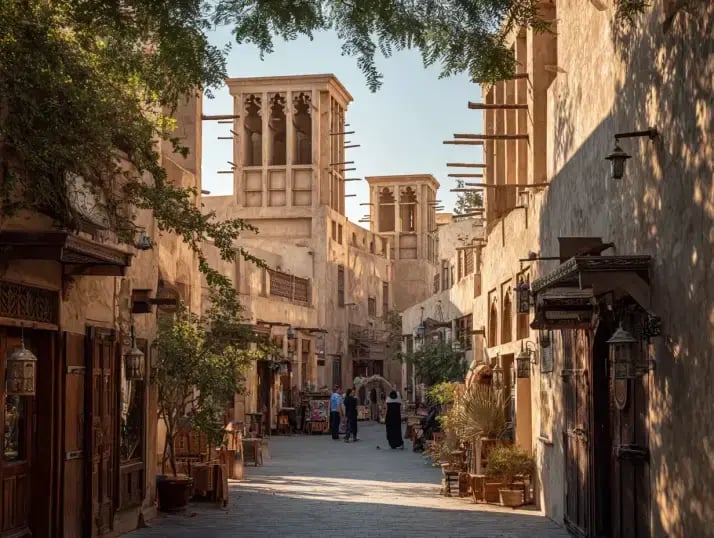 A_Dubai_architectural_street_scene